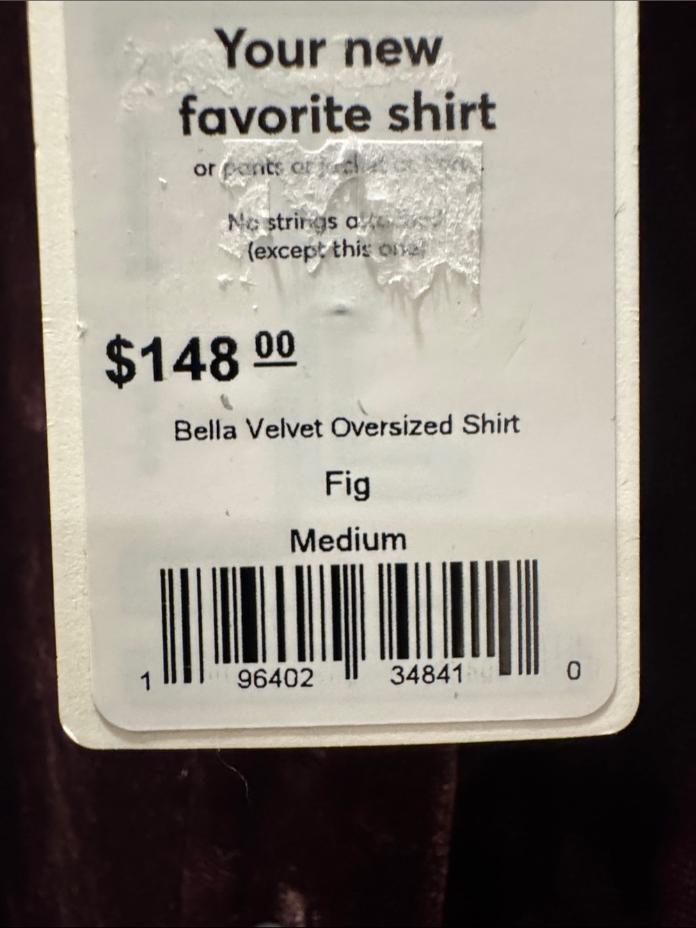 Marine Layer Bella velvet shirt NWT - Picture 6 of 6